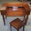 Mahogany Ladies Writing Desk with matching chair - refinished